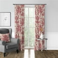 thumbnail image 1 of 6ix Tailors  Bouclair Pinch Pleat Drapery Panel, Red - 20 x 144 in. - Pack of 2, 1 of 1