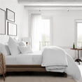 thumbnail image 1 of 6ix Tailors  Eclipse Linen Comforter & 2 Pillow Shams Set, White - King Size - 3 Piece, 1 of 1