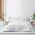 thumbnail image 1 of 6ix Tailors  Eclipse Linen Coverlet & 2 Pillow Shams Set, White - Full & Double Size - 3 Piece, 1 of 1