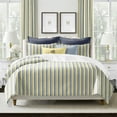 thumbnail image 1 of 6ix Tailors Gino Stripe Multi/ButterYellow Reversible Duvet Cover Set Queen, 1 of 5