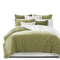 6ix Tailors HYB-OLI-CVT-TW-3PC Hayba Olive Twin Size Coverlet & 1 Pillow Sham Set - 3 Piece