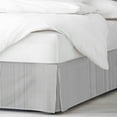 thumbnail image 1 of 6ix Tailors  Jaxon Stripe Ebony Bed Skirt 15" California King, 1 of 4
