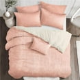 thumbnail image 1 of 6ix Tailors  Juno Velvet Duvet Cover & 2 Pillow Shams Set, Blush - California King Size - 3 Piece, 1 of 1