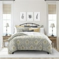thumbnail image 1 of 6ix Tailors MHL-SHY-GRA-DCV-SK-3PC Mahal Duvet Cover & 2 Pillow Shams Set, Gray - Super King Size - 3 Piece, 1 of 5