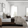 thumbnail image 1 of 6ix Tailors  Maison Toile Comforter & 2 Pillow Shams Set, Sepia - California King Size - 3 Piece, 1 of 1