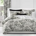 thumbnail image 1 of 6ix Tailors  Maison Toile Coverlet & 1 Pillow Sham Set, Black - Twin Size - 2 Piece, 1 of 1