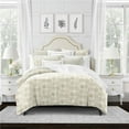 thumbnail image 1 of 6ix Tailors NEE-IVO-CMF-CK-5PC Needa Ivory California King Comforter & 2 Pillow Shams Set - 5 Piece, 1 of 1