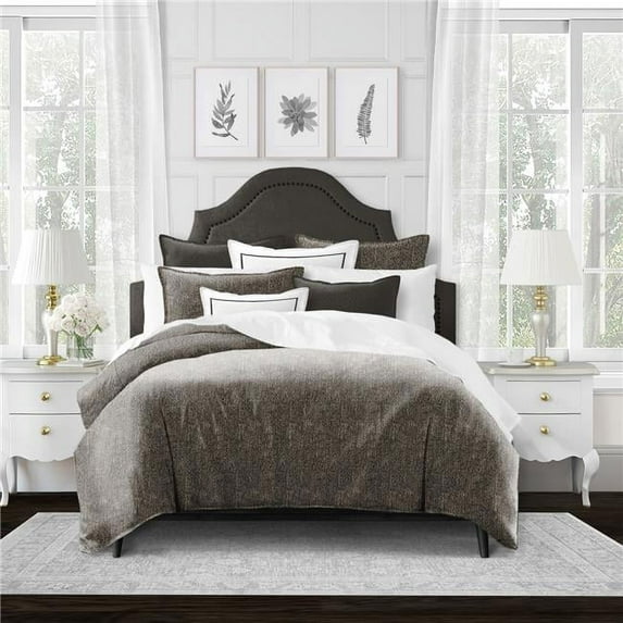 6ix Tailors Thayer Umber Queen Comforter & 2 Pillow Shams Set - 5 Piece