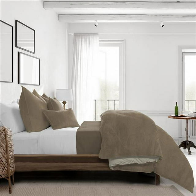 6ix Tailors  Vanessa Comforter & 1 Pillow Sham Set, Sable - Twin Size - 2 Piece