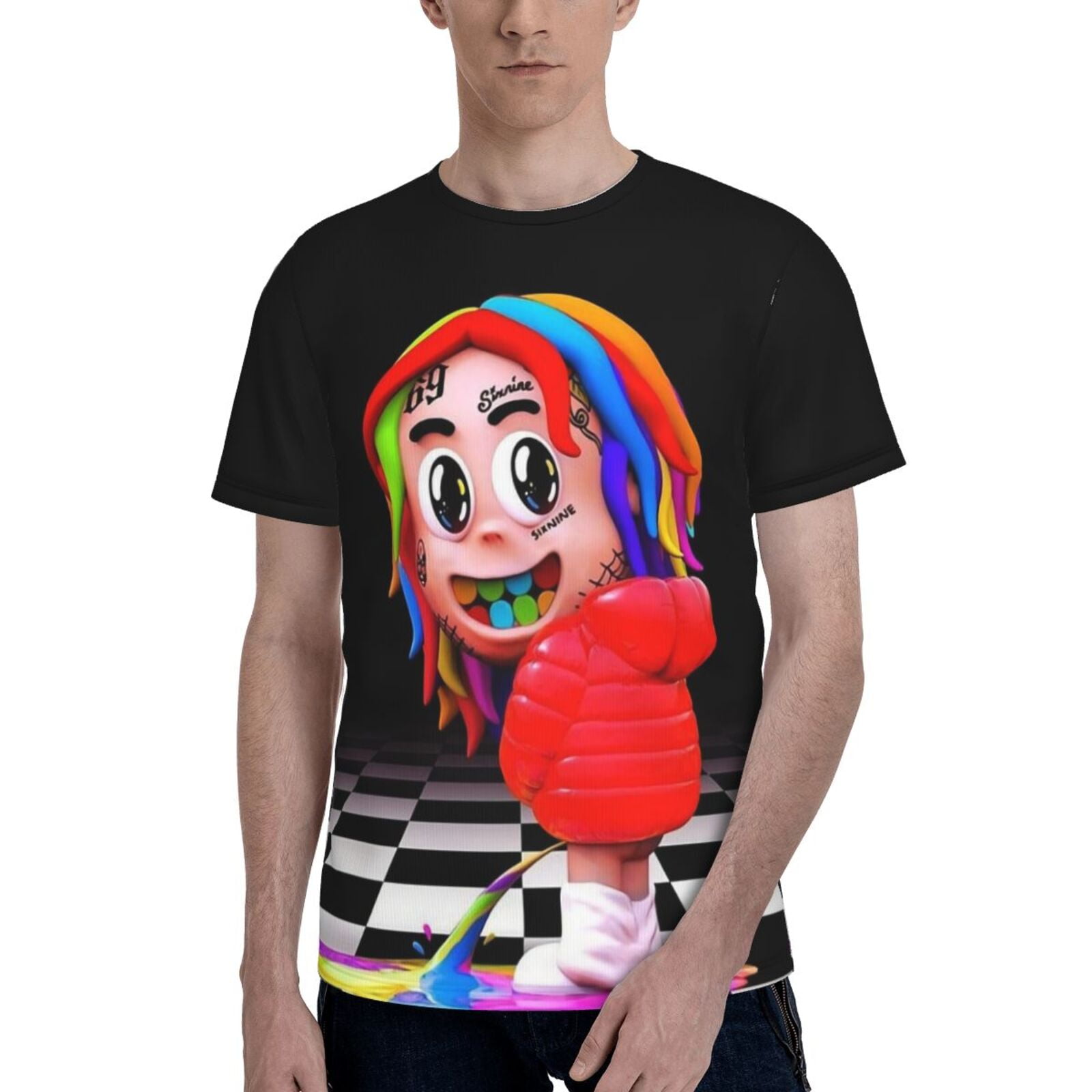 6ix9ine Anime Men'S Shirt Short Sleeves T Shirts Unisex Shirts For
