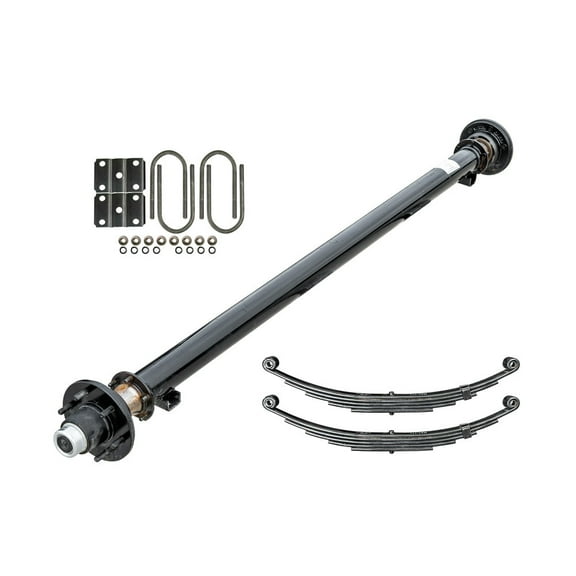 6k TK Trailer Axle Kit - 6000 lb Idler 6 Lug, 73" Hubface 58" Spring Center / 6x5.5 Bolt Pattern / 6x5.5 Bolt Pattern
