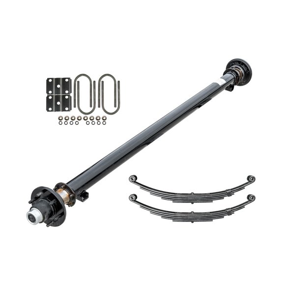 6k TK Trailer Axle Kit - 6000 lb Idler 6 Lug, 85" Hubface 70" Spring Center / 6x5.5 Bolt Pattern / 6x5.5 Bolt Pattern