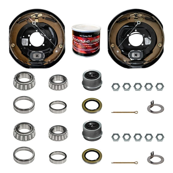 6k Trailer Axle Brake Assembly Replacement Kit - 6000 lb - 12"x2" - Dexter Compatible - Right & Left Side
