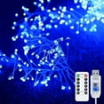 thumbnail image 1 of WE 6m 200 LED Starry Lights USB Powered Waterproof Cluster Lights Copper Wire Fairy Light Firecracker String Light for Ceiling Bedroom Wreath Window Wedding Christmas Tree, 1 of 4