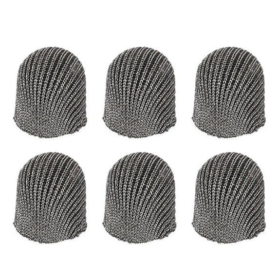 6mm (0.24") Replacement Stylus Pen Tips, 6Pcs Conductive Mesh Fiber Touch Screen Pens Tip for Mobile Phones Computers Tablets E-readers Smart Drawing Boards, Gray