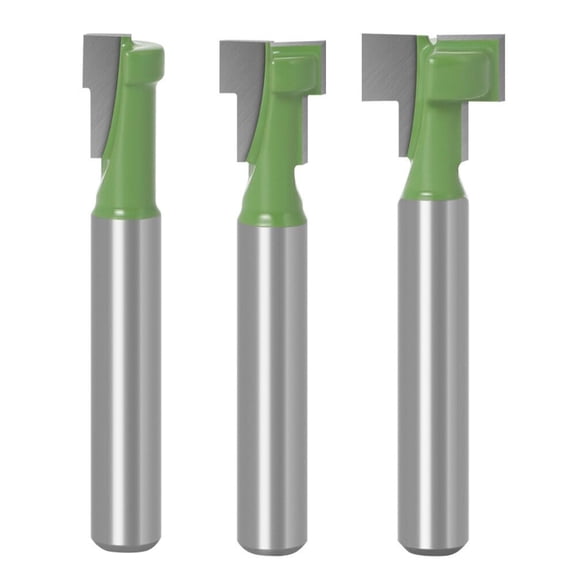 6mm 1/4" Shank T-Track Slotting & T-Slot Keyhole Cutter Router Bit Steel Handle 5/16" 3/8'' & 1/2'' Length Cutter For Wood