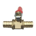 6mm12mm Hose Barb Inline Brass Water Oil Air Gas Fuel Line Shutoff