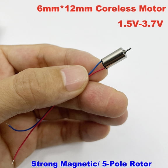 6mm*12mm Mini Coreless Motor DC 1.5V 3V  3.7V 75000RPM High Speed DIY RC Car Aircraft Drone Engine Micro 612 Electric Motor