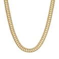 thumbnail image 1 of 6mm 14k Yellow Gold Plated Square Franco Chain Necklace, 24 inches, 1 of 7
