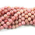 thumbnail image 1 of 6mm 15.5 Inches Rhodonite Round Beads Genuine Gemstone Natural Jewelry Making, 1 of 1