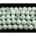 thumbnail image 1 of 6mm 15.5" Strand White Howlite Matte Round Beads Genuine Gemstone Natural Jewelry Making, 1 of 1