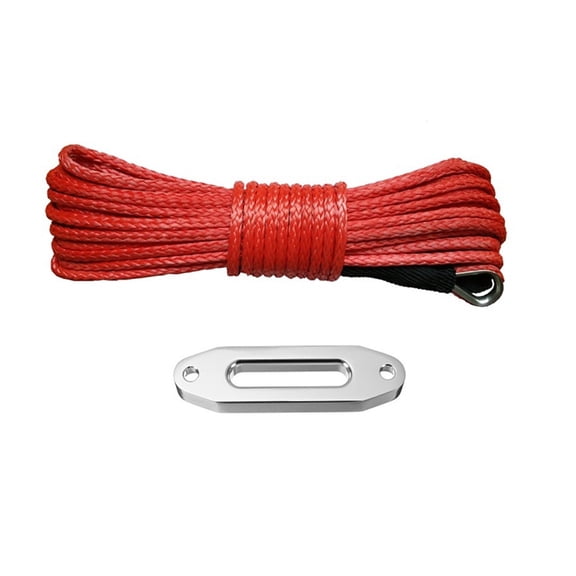 6mm*15m And 4000LBS Fairlead Synthetic ATV/UTV Winch Cable Rope Line For Tractor Tug ,Easy to Carry