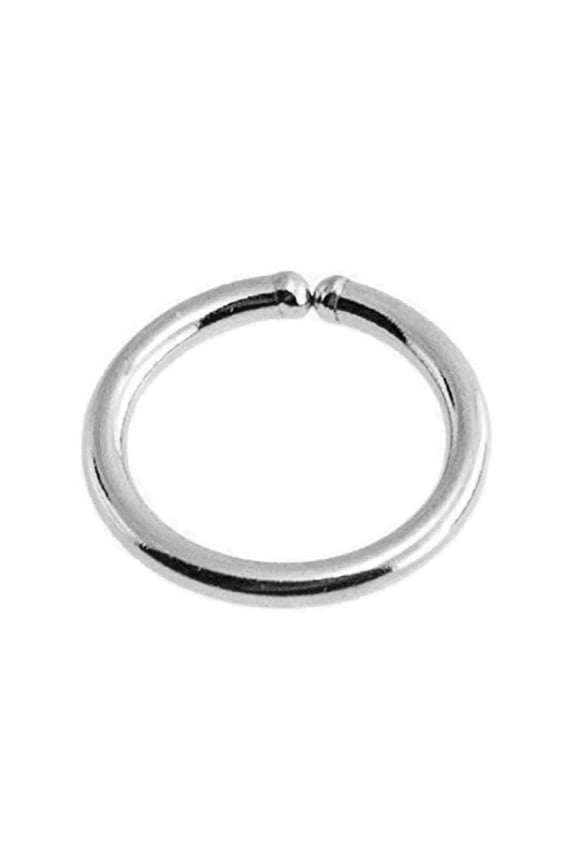 6mm 18 GA Sterling Silver Snug Fitting Nose Open Ring Hoop Huggie Piercing Jewelry for Women Sold As One (6mm / 18 gauge, Sterling Silver 925)