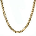 thumbnail image 1 of 6mm-18mm Men's Miami Cuban Link Chain Necklace 18K Gold Plated Stainless Steel, 1 of 6