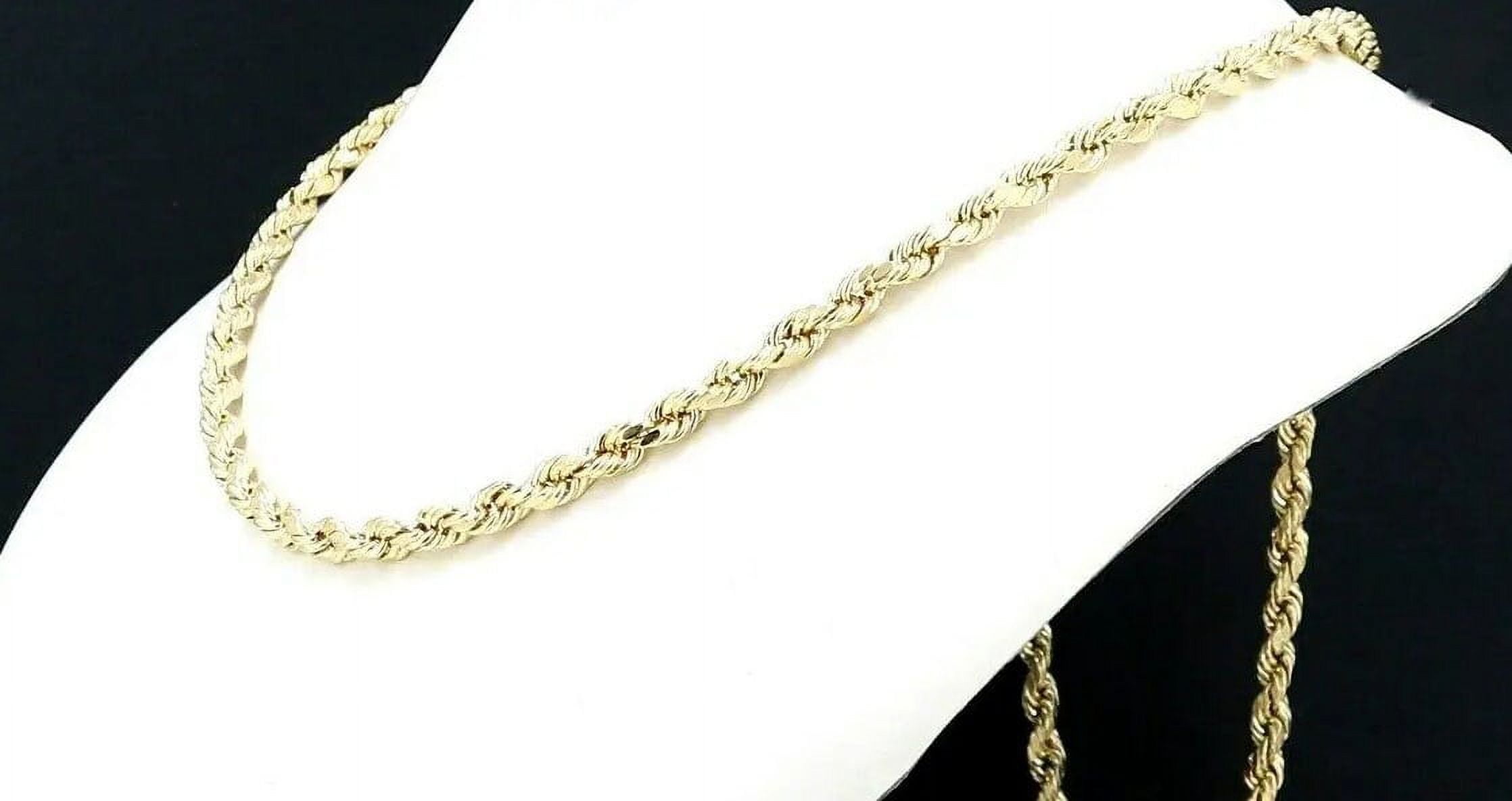 6mm - 22in Rope Chain, 10k Yellow Gold Necklace