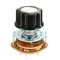 thumbnail image 1 of 6mm 2P5T Single Deck Band Channel Rotary Switch Selector, 1 of 4