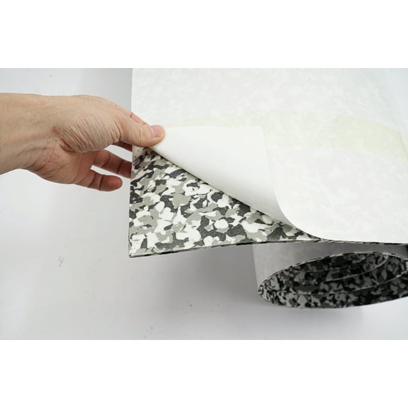 6mm 95X35" Camouflage Teak Marine Flooring EVA Foam Boat Mat Sheet Decking Pad Gray Black White Camouflage