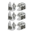 thumbnail image 1 of 6mm-9mm Thickness Alloy Semi-Circle Shape Glass Shelf Clamp Clip Support 6pcs, 1 of 4