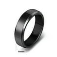 thumbnail image 1 of 6mm Black/Gold/Silver Stainless Steel Ring Men Womens High Polished Band Fashion, 1 of 9