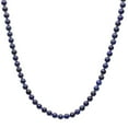 thumbnail image 1 of 6mm Blue Lapis Beads 18k Gold-flashed Sterling Silver Findings Necklace, 18"+2" Extender, 1 of 2