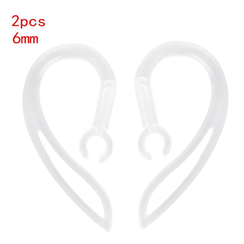 6mm Bluetooth-compatible Earphones Transparent Soft Silicone Ear Hook ...