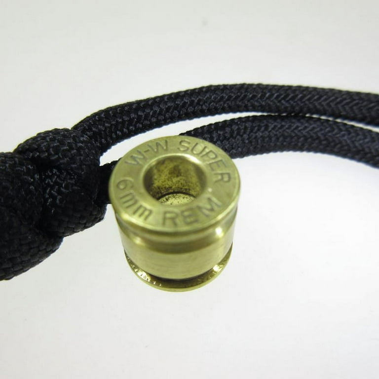 6mm Brass Bullet Casing Paracord / Lanyard Bead in Brass For Jig