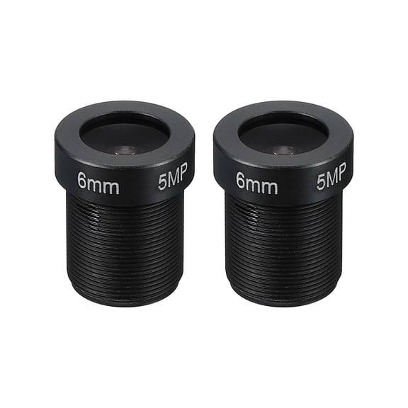 6mm CCTV Camera Lens F2.0 FPV Security Camera Lens 70 Wide Angle Lens 2 Pcs