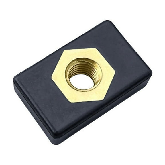 6mm Coppers Sliding Nut Slide Track Rails Base Fishing Rod Poles Holder Mounting Base Boats Rails Hardware Easy to Install