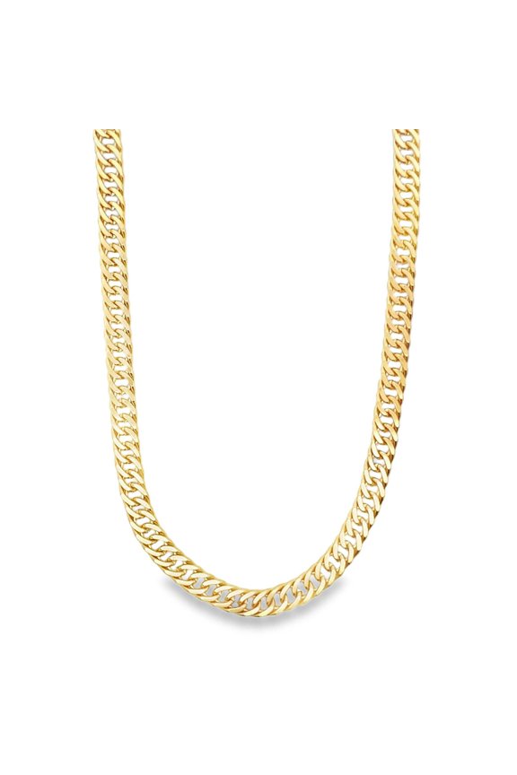 6mm Cuban Double Curb Cuban Link Chain (F34)