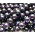 thumbnail image 1 of 6mm Dark Lepidolite Purple Smooth Round Beads Genuine Gemstone Natural Jewelry Making, 1 of 5