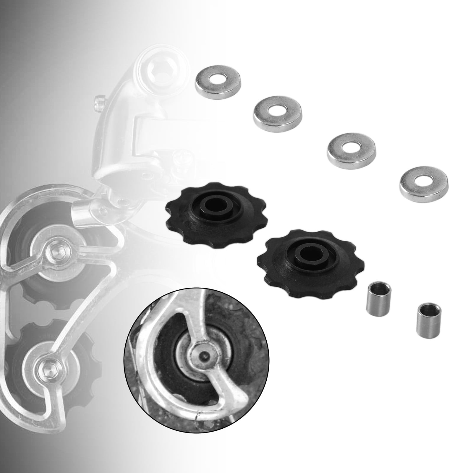 6mm Derailleur Jockey Wheel Pulley Conversion Kit For Vintage Simplex