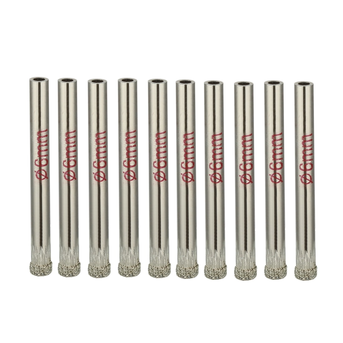6mm Diamond Grit Hole Saw Drill Bit 10PCS for Tile Glass Porcelain
