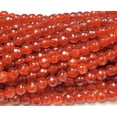 thumbnail image 1 of 6mm Firebrick Jade Faceted Round Beads Genuine Gemstone Natural Jewelry Making, 1 of 4