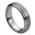 thumbnail image 1 of 6mm Flat Brushed Center Stepped Edge Wedding Band Ring For Men Or Ladies, 1 of 7