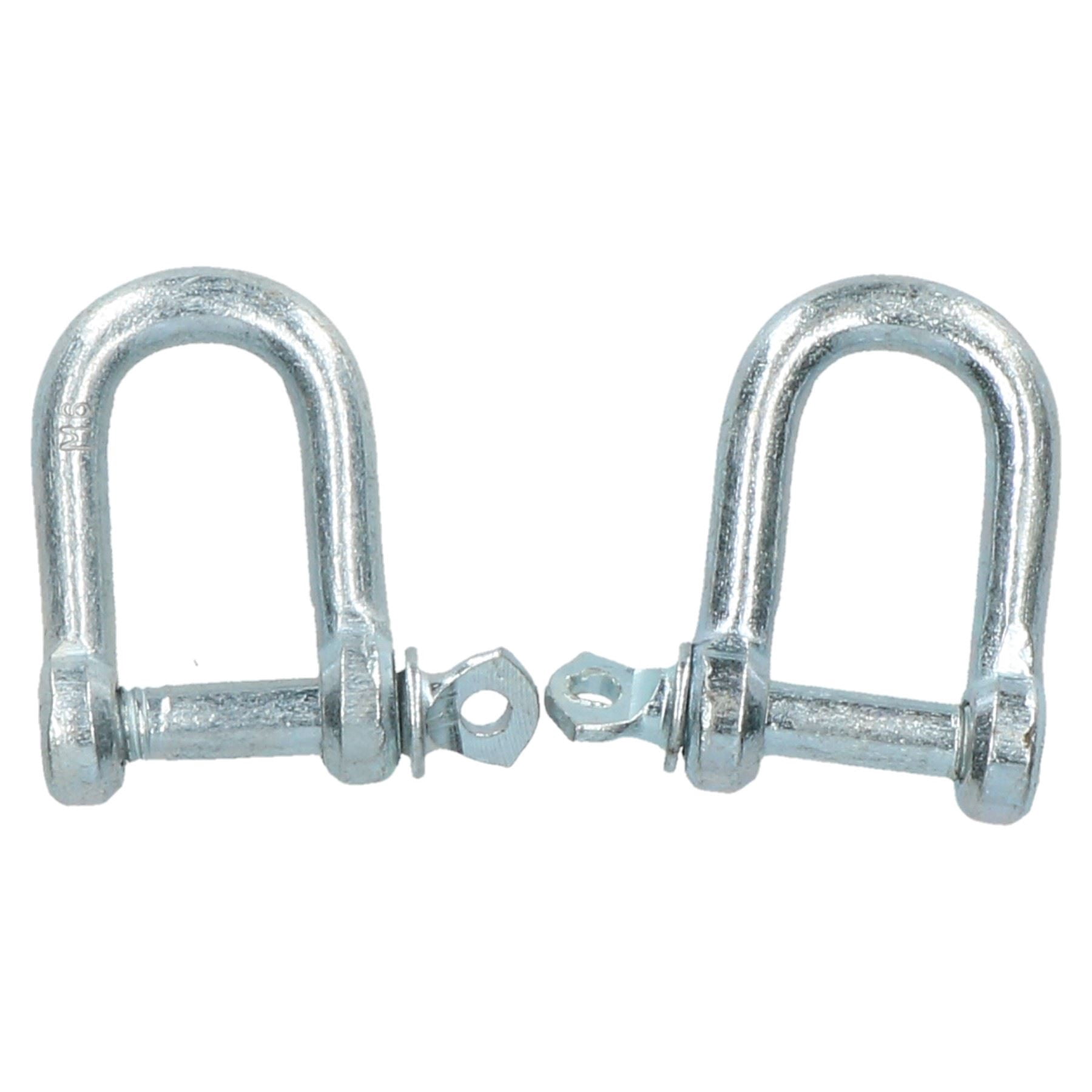 6mm Galvanised Dee D Shackle 2 Pack Chandlery Marine Rigging Shackle ...