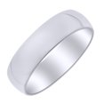 thumbnail image 1 of AFFY 6mm Half Round Band Ring in 10k White Gold Ring Size - 4.5, 1 of 1