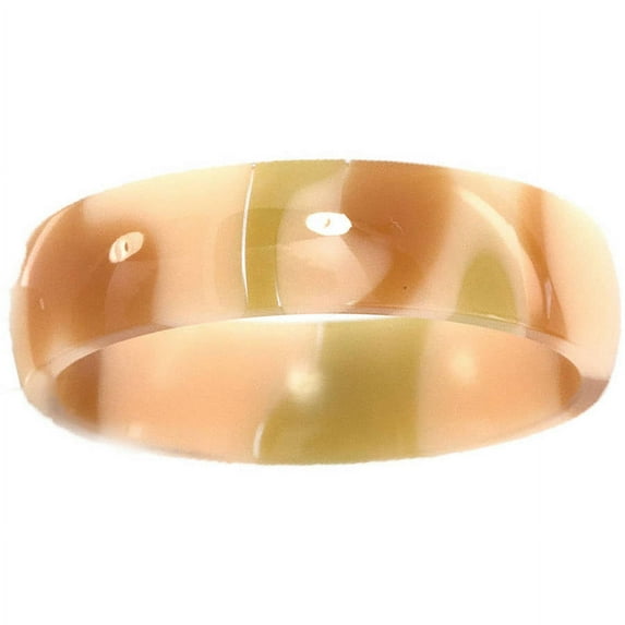 6mm Half-Round Desert Camo Swirl Stackable Ring