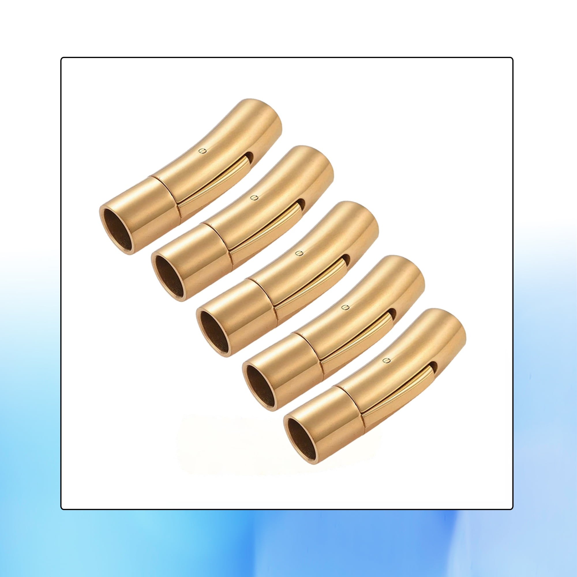 6mm Hole Curved Integral Clasp - Stainless Steel Push-lock Connector ...