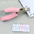 thumbnail image 1 of 6mm Hole Punch Pliers | Alloy Rubber-Coated Handheld Paper Punch | Macaron Colors Pink Green Purple | Precision Loose-Leaf Round Punch | Durable Non-Slip Office Tool | Size 5.31"x0.75"x0.78", 1 of 7