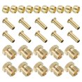 thumbnail image 1 of 6mm ID 4mm OD Tube Compression Assortment Kit, 18 Set Brass Compression Sleeve Ferrule & Insert & Nut, 1 of 5